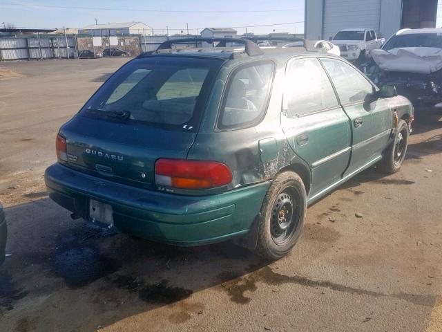 JF1GF4359VH816179 - 1997 SUBARU IMPREZA L GREEN photo 4