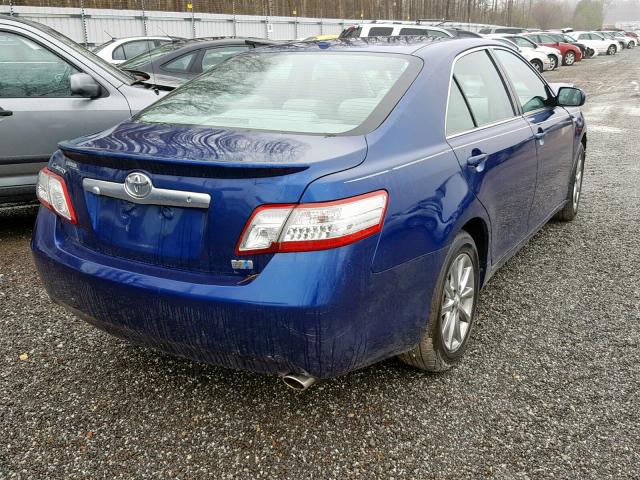 4T1BB3EK0BU128938 - 2011 TOYOTA CAMRY HYBR BLUE photo 4