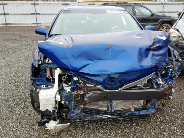 4T1BB3EK0BU128938 - 2011 TOYOTA CAMRY HYBR BLUE photo 9