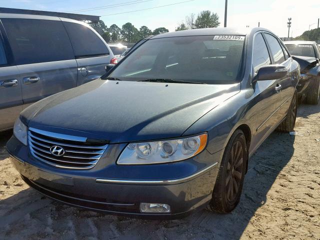 KMHFC46F99A380415 - 2009 HYUNDAI AZERA SE GRAY photo 2