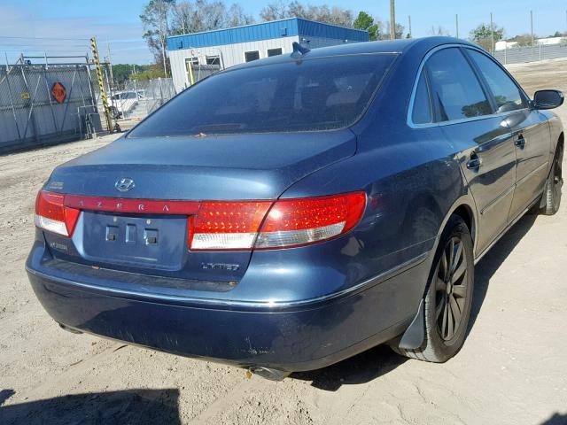 KMHFC46F99A380415 - 2009 HYUNDAI AZERA SE GRAY photo 4