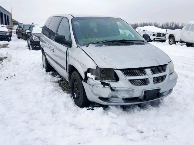 1B4GP34312B614964 - 2002 DODGE GRAND CARA SILVER photo 1