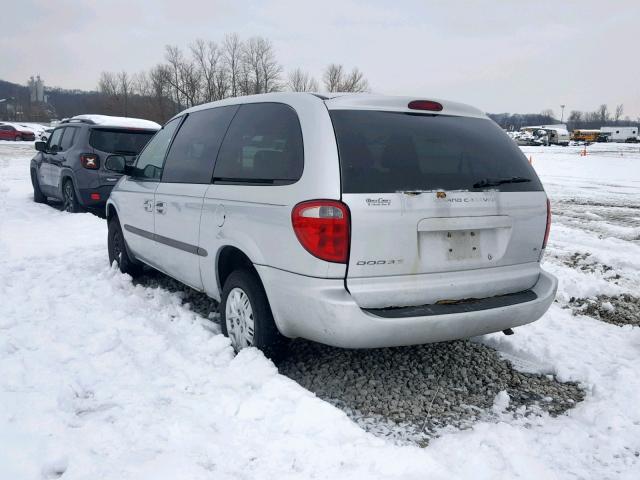 1B4GP34312B614964 - 2002 DODGE GRAND CARA SILVER photo 3