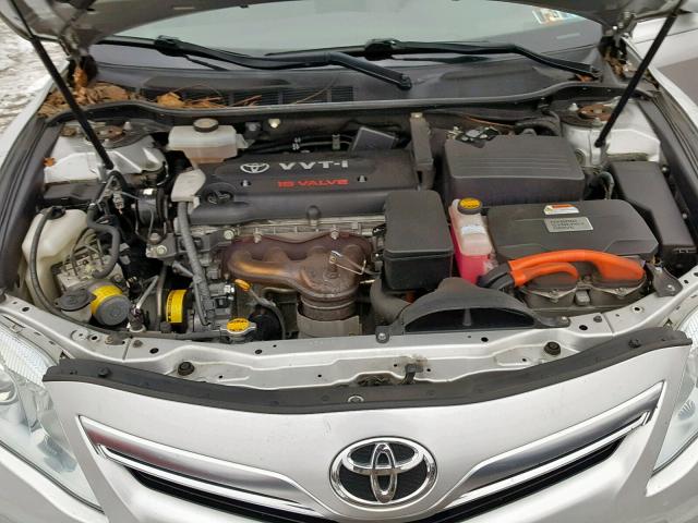 4T1BB3EK7AU123394 - 2010 TOYOTA CAMRY HYBR SILVER photo 7