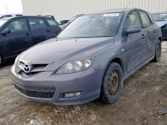 JM1BK343171629988 - 2007 MAZDA 3 HATCHBAC GRAY photo 2