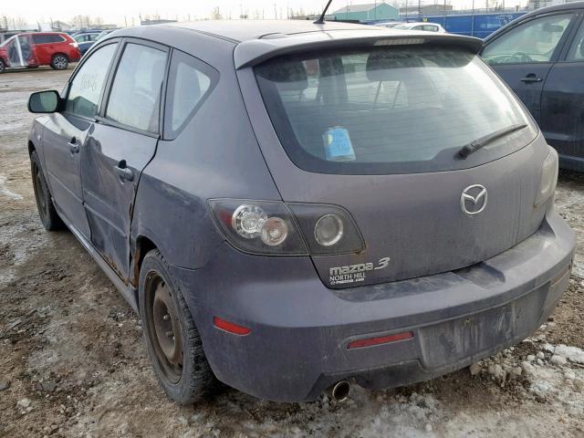 JM1BK343171629988 - 2007 MAZDA 3 HATCHBAC GRAY photo 3