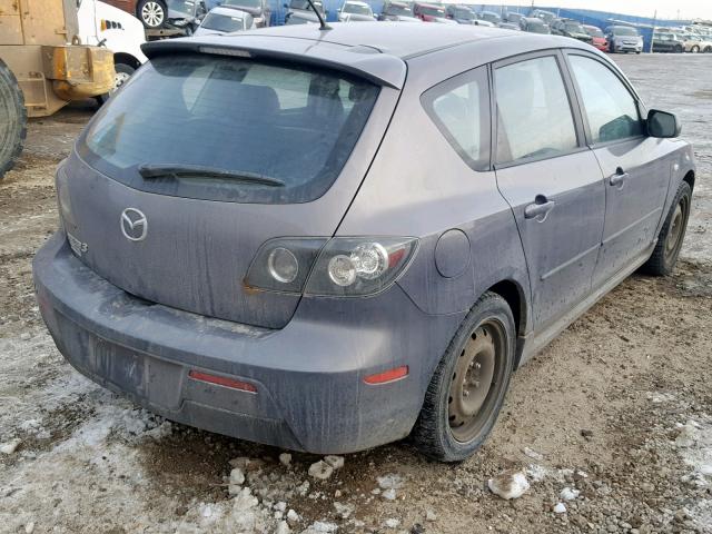 JM1BK343171629988 - 2007 MAZDA 3 HATCHBAC GRAY photo 4