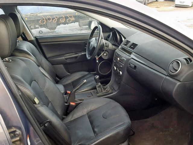 JM1BK343171629988 - 2007 MAZDA 3 HATCHBAC GRAY photo 5