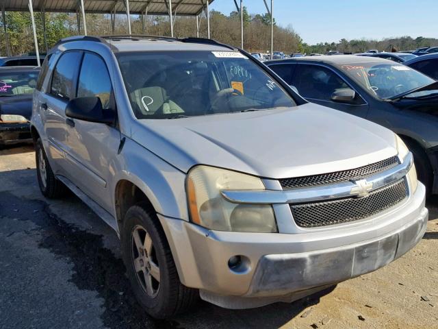 2CNDL23F556186374 - 2005 CHEVROLET EQUINOX LS SILVER photo 1