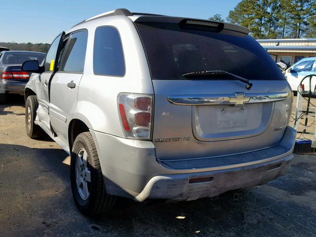 2CNDL23F556186374 - 2005 CHEVROLET EQUINOX LS SILVER photo 3