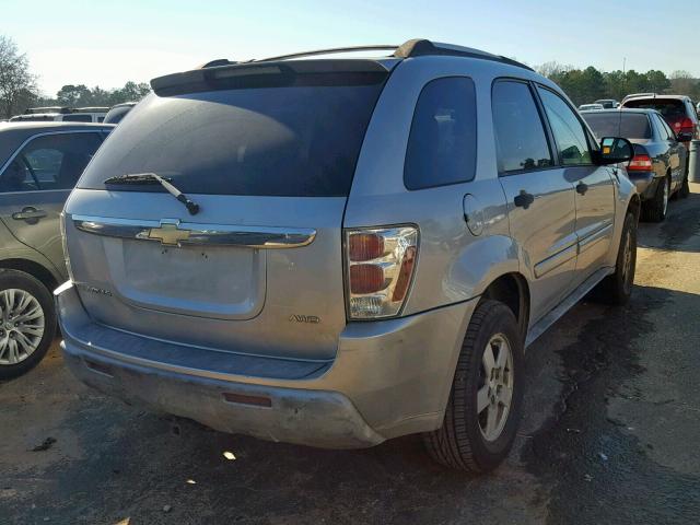 2CNDL23F556186374 - 2005 CHEVROLET EQUINOX LS SILVER photo 4