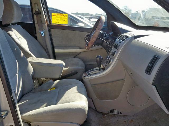 2CNDL23F556186374 - 2005 CHEVROLET EQUINOX LS SILVER photo 5