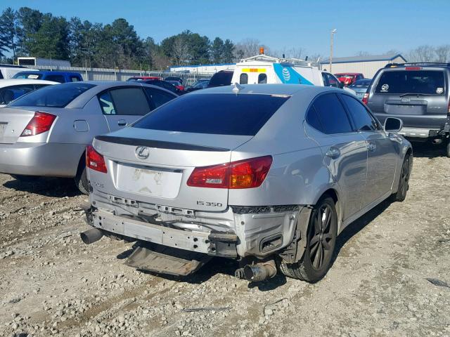 JTHBE262082014851 - 2008 LEXUS IS 350 SILVER photo 4