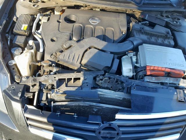 1N4CL21E49C186492 - 2009 NISSAN ALTIMA HYB BLACK photo 7