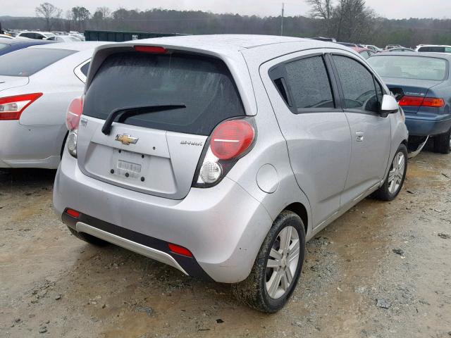 KL8CB6S97EC584305 - 2014 CHEVROLET SPARK LS SILVER photo 4