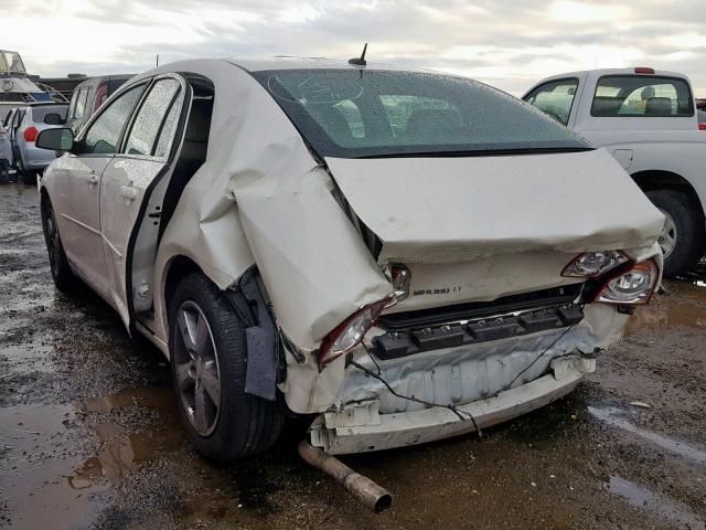 1G1ZD5EB7AF106164 - 2010 CHEVROLET MALIBU 2LT WHITE photo 3