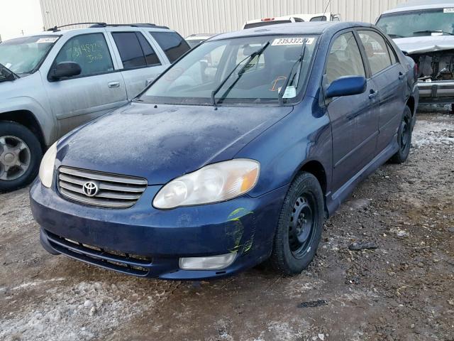 2T1BR32E24C795475 - 2004 TOYOTA COROLLA CE Mavi foto 2