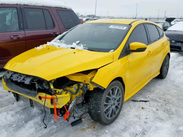 1FADP3L97HL316164 - 2017 FORD FOCUS ST YELLOW photo 2