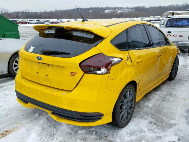 1FADP3L97HL316164 - 2017 FORD FOCUS ST YELLOW photo 4
