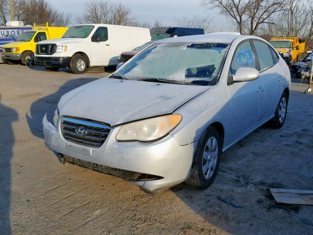 KMHDU46D37U213160 - 2007 HYUNDAI ELANTRA GL SILVER photo 2