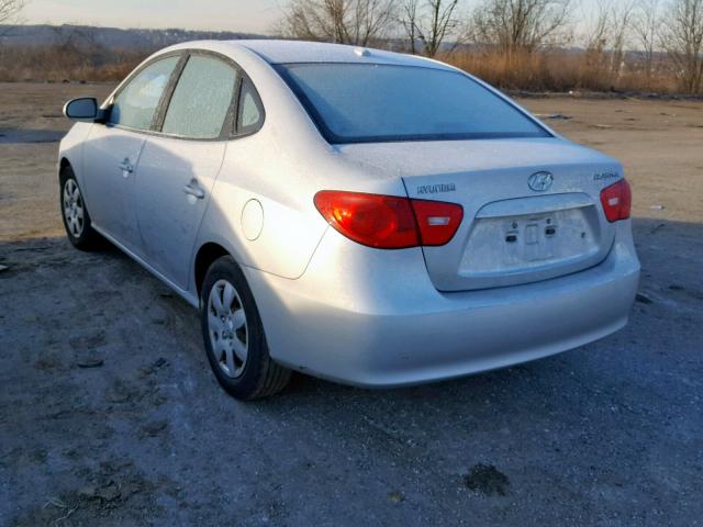 KMHDU46D37U213160 - 2007 HYUNDAI ELANTRA GL SILVER photo 3