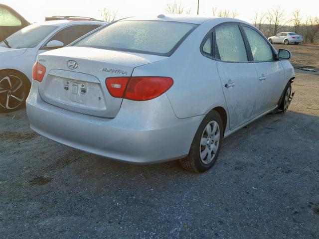 KMHDU46D37U213160 - 2007 HYUNDAI ELANTRA GL SILVER photo 4