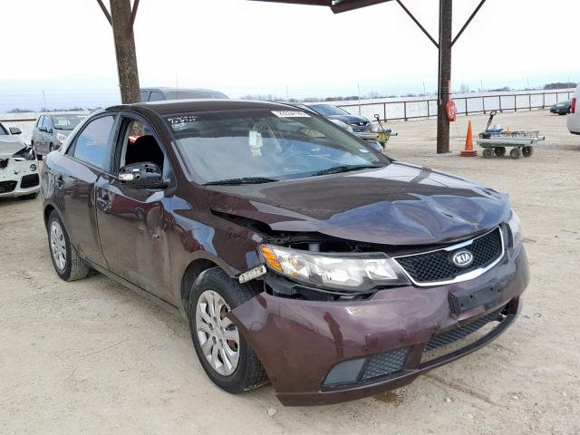 KNAFU4A2XA5849897 - 2010 KIA FORTE EX BURGUNDY photo 1