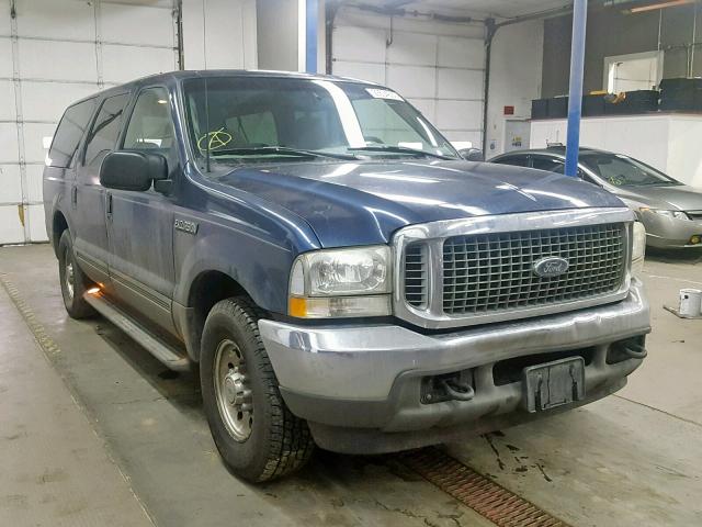 1FMNU40L92EC39477 - 2002 FORD EXCURSION BLUE photo 1