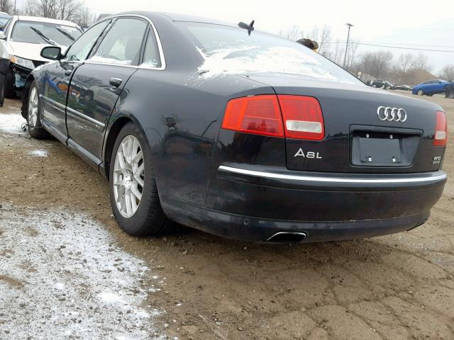 WAUMR44E35N010632 - 2005 AUDI A8 L W12 Q BLACK photo 3