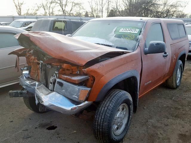 1GCDT146448186114 - 2004 CHEVROLET COLORADO ORANGE photo 2