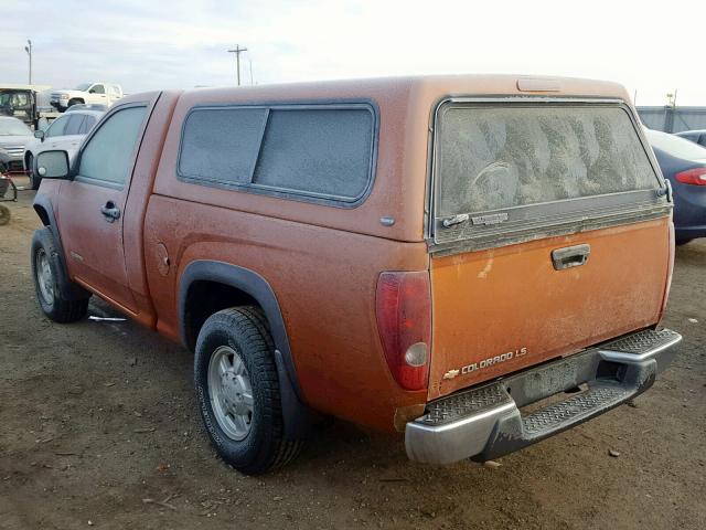 1GCDT146448186114 - 2004 CHEVROLET COLORADO ORANGE photo 3