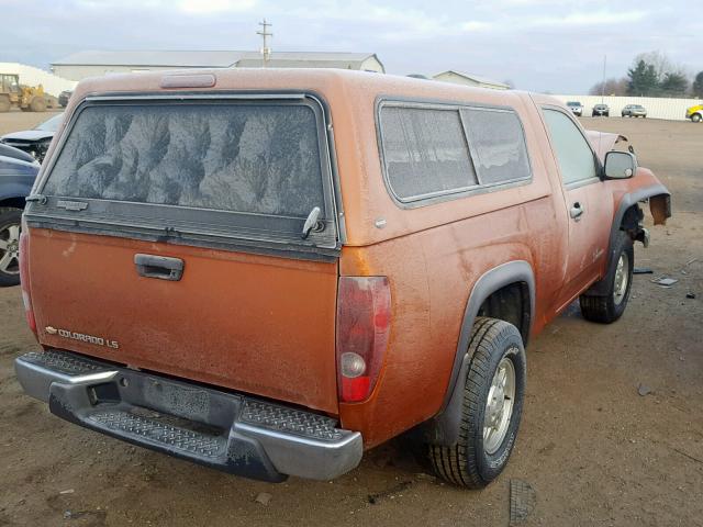 1GCDT146448186114 - 2004 CHEVROLET COLORADO ORANGE photo 4