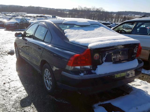 YV1RS61T432273099 - 2003 VOLVO S60 BLUE photo 3