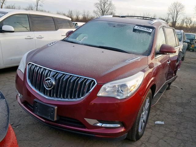 5GAKRAKD6HJ301285 - 2017 BUICK ENCLAVE RED photo 2