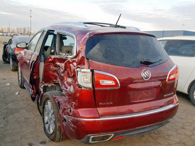 5GAKRAKD6HJ301285 - 2017 BUICK ENCLAVE RED photo 3