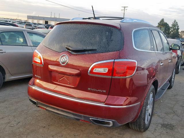 5GAKRAKD6HJ301285 - 2017 BUICK ENCLAVE RED photo 4