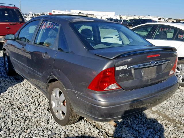 1FAFP38392W311860 - 2002 FORD FOCUS ZTS GRAY photo 3