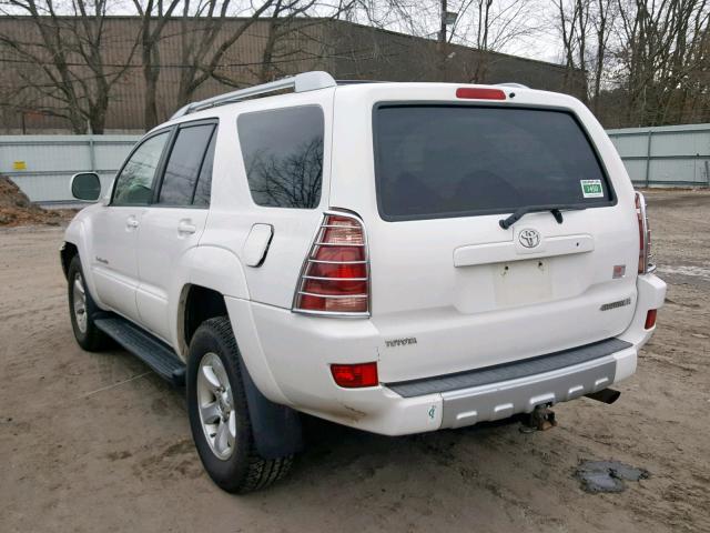 JTEBU14R848026747 - 2004 TOYOTA 4RUNNER SR WHITE photo 3