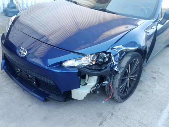 JF1ZNAA12D2732202 - 2013 TOYOTA SCION FR-S BLUE photo 9