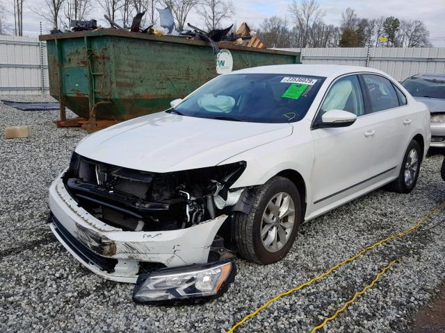 1VWAT7A33HC036768 - 2017 VOLKSWAGEN PASSAT S WHITE photo 2