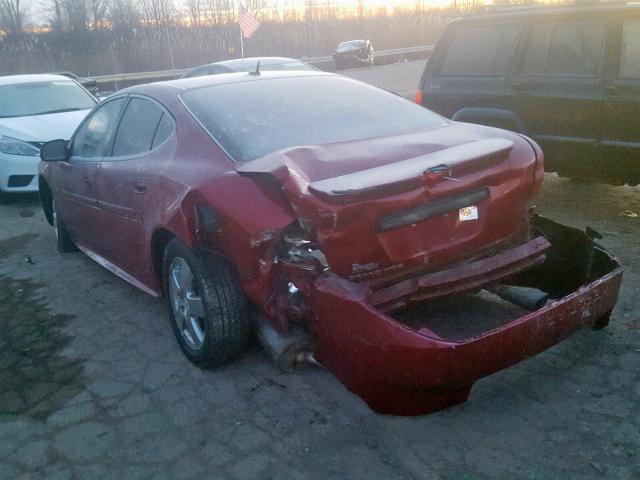 2G2WP552771185650 - 2007 PONTIAC GRAND PRIX MAROON photo 3