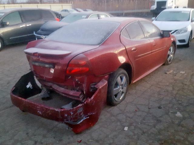 2G2WP552771185650 - 2007 PONTIAC GRAND PRIX MAROON photo 4