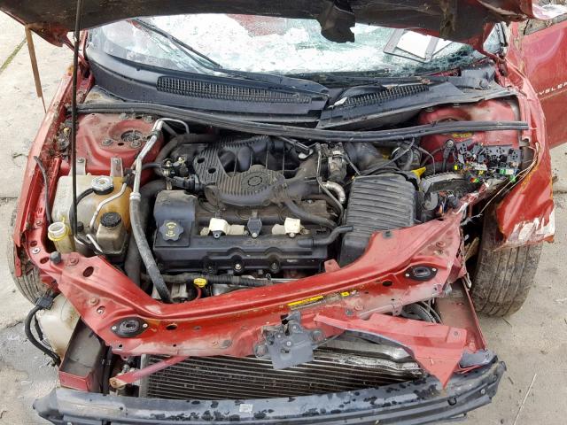 1C3AL56R56N152709 - 2006 CHRYSLER SEBRING TO RED photo 7