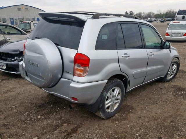 JTEHH20V036082778 - 2003 TOYOTA RAV4 SILVER photo 4