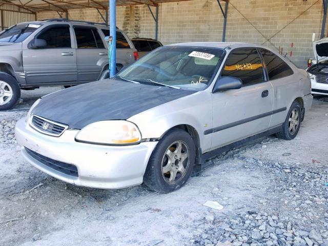 1HGEJ6224VL064683 - 1997 HONDA CIVIC DX 银色 照片 2