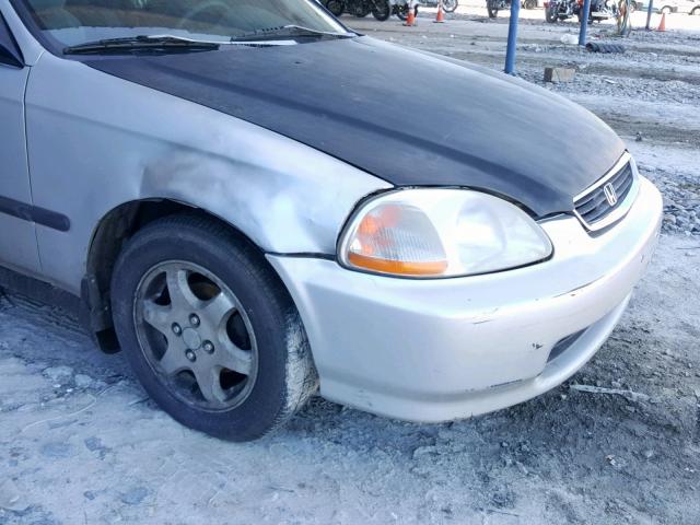 1HGEJ6224VL064683 - 1997 HONDA CIVIC DX 银色 照片 9