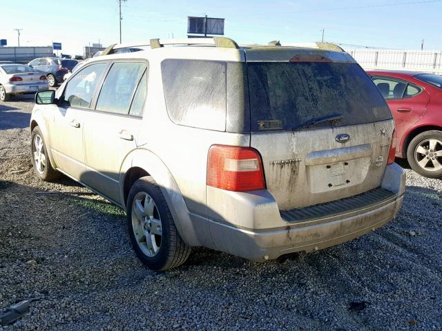 1FMDK03147GA22757 - 2007 FORD FREESTYLE SILVER photo 3