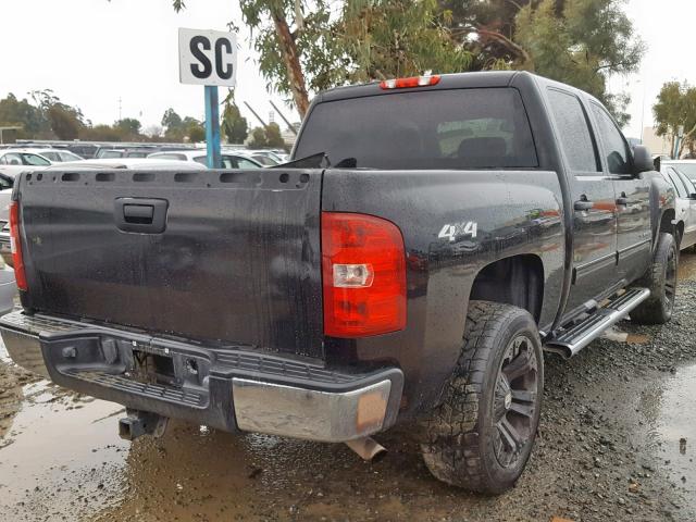 3GCEK13C29G284977 - 2009 CHEVROLET SILVERADO BLACK photo 4