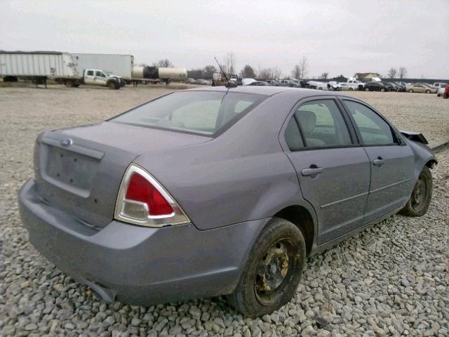 3FAHP06Z97R255220 - 2007 FORD FUSION S GRAY photo 4