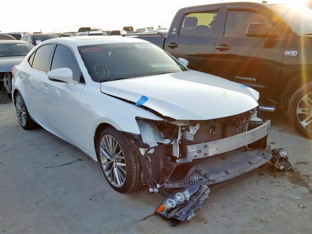 JTHBF1D26E5022151 - 2014 LEXUS IS 250 WHITE photo 1